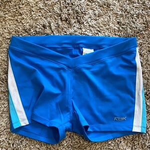 Reebok Blue and White Performance Shorts